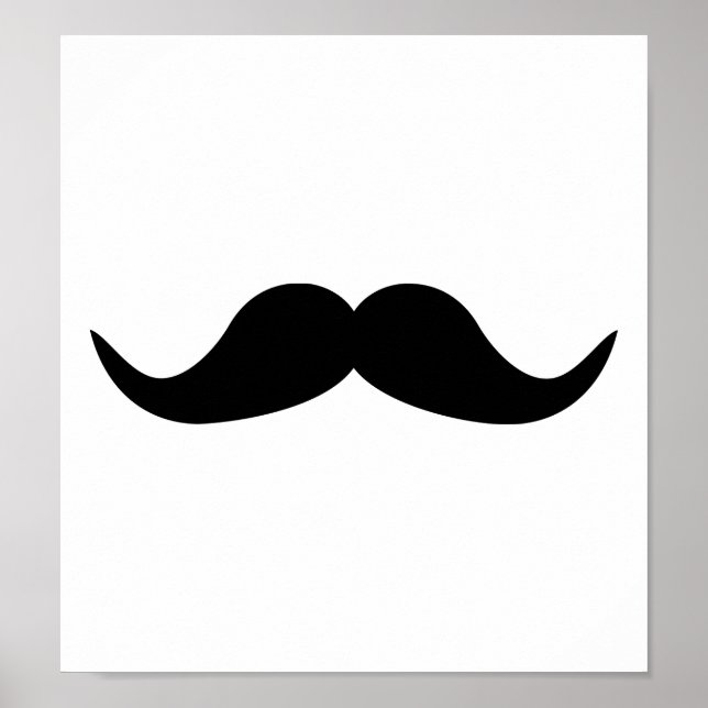 Póster Barba divertida de Mustache (Frente)