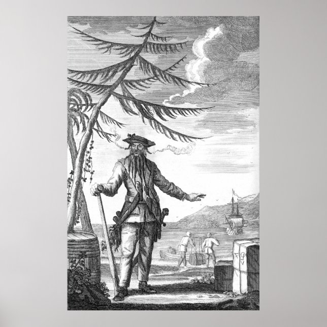 Póster Barba negra (Frente)