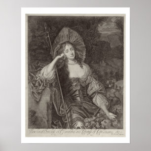 Póster Barbara Duchess de Cleaveland (1641-1709) como muj