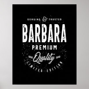 Póster Barbara Personalized Name Birthday Gift