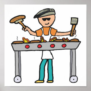 Póster Barbecue Grillmaster BQ