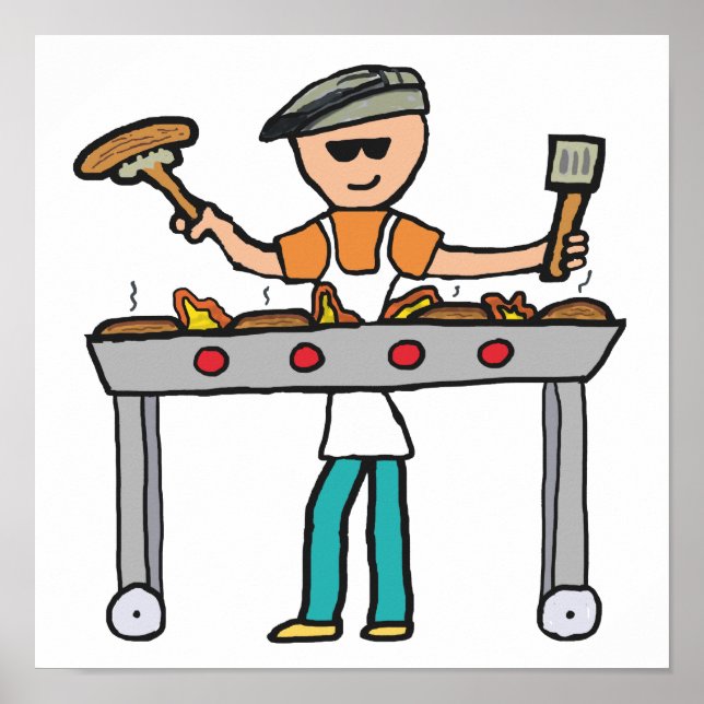 Póster Barbecue Grillmaster BQ (Frente)