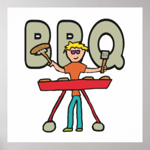 Póster Barbecue Grillmaster BQ