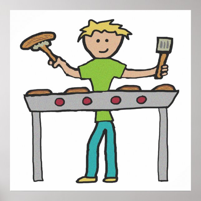 Póster Barbecue Grillmaster BQ (Frente)