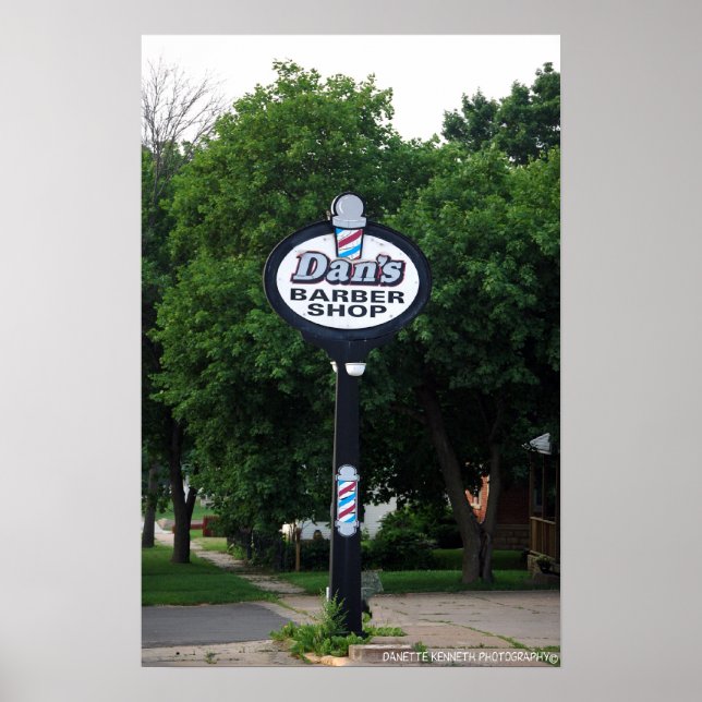 Póster Barber Shop de Dan (Frente)