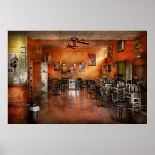Póster Barber - Union, NJ - El salón moderno