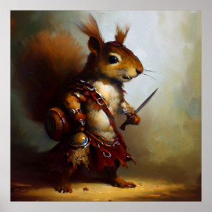 Póster Barbería de ardilla