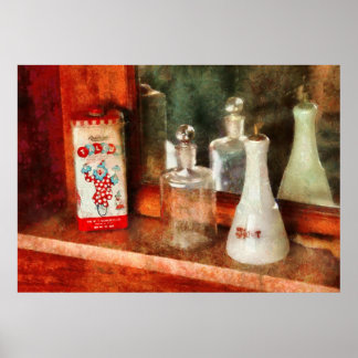 Póster Barbero - En una barra de barbería