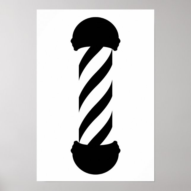 Póster barbershop pole (Frente)