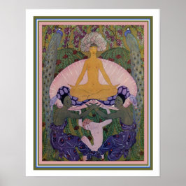 Póster Barbier Art Deco "El nacimiento de Venus" 16x20