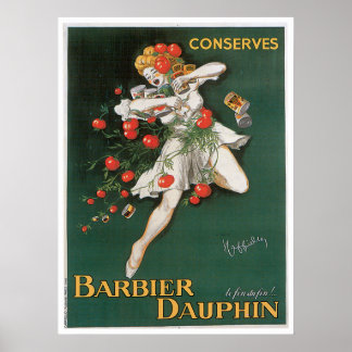 Póster Barbier Dauphin conserva la cocina tradicional y e