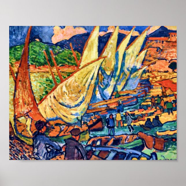 Póster Barcas de Pesca, Collioure | Andre Derain | (Frente)