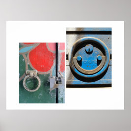 Póster Barcelona Door Knockers, No. 001