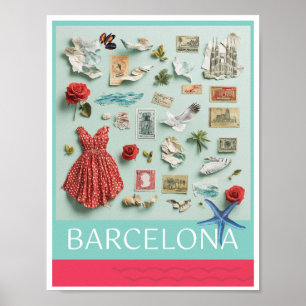 Póster Barcelona En Mi Mente Poster