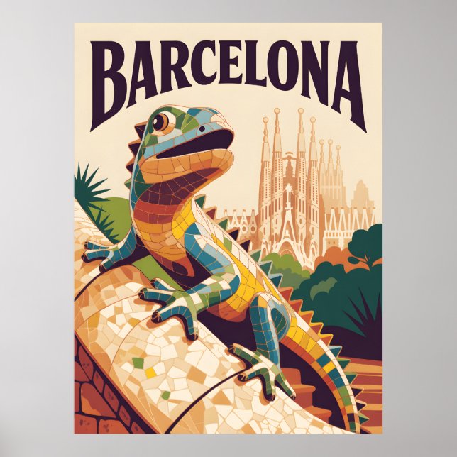 Póster Barcelona España (Frente)