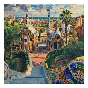 Póster Barcelona, España