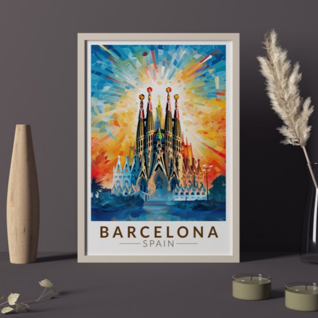 Póster Barcelona España La Sagrada Familia (Subido por el creador)