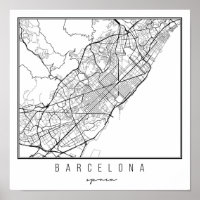 Barcelona España Street Map