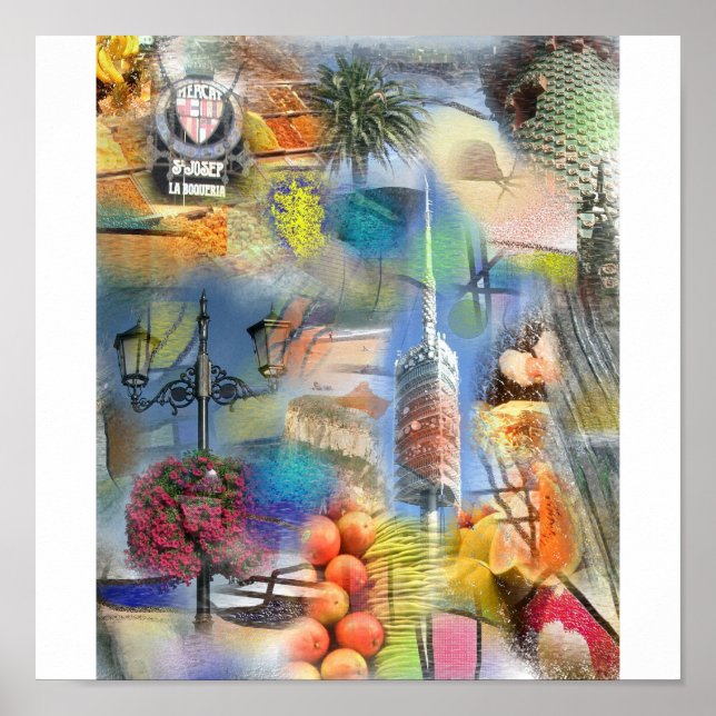 Póster Barcelona Gaudi (Frente)