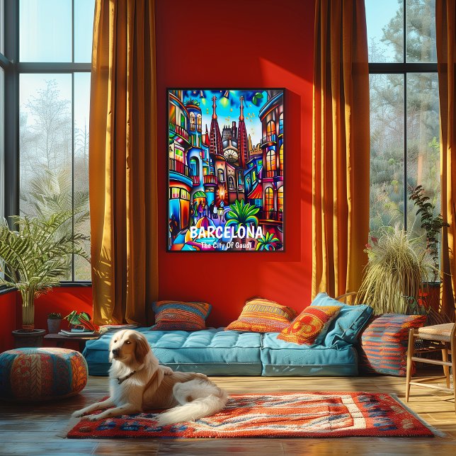 Póster Barcelona: La Ciudad de Gaudí. (Subido por el creador)