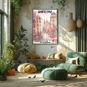 Póster Barcelona: La Ciudad de Gaudí