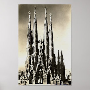 Póster Barcelona, Sagrada Familia
