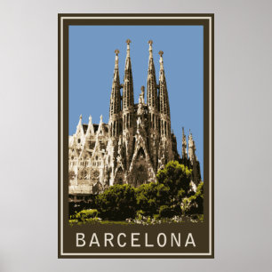 Póster Barcelona Sagrada Familia