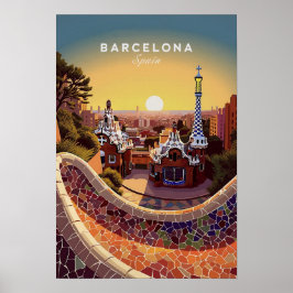 Póster Barcelona Spain