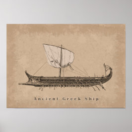 Póster Barco Antiguo