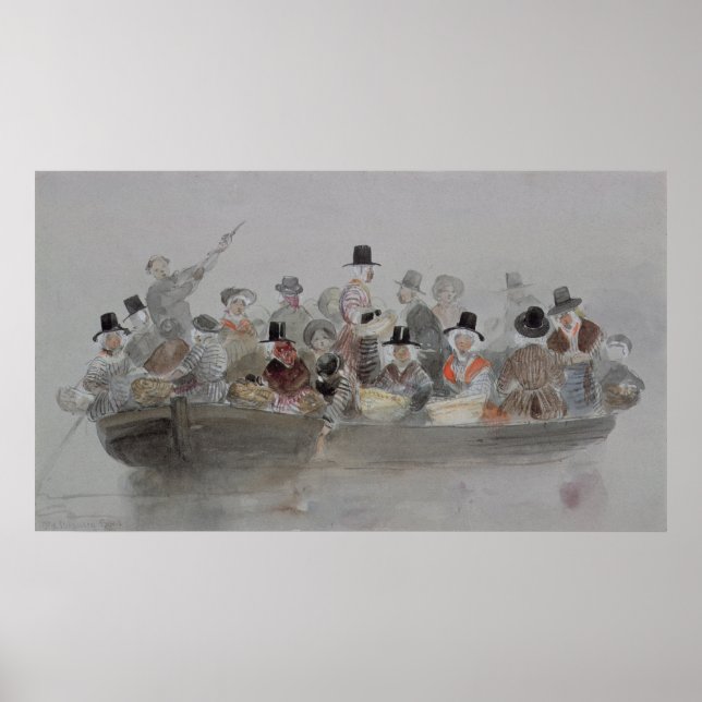 Póster Barco antiguo de Swansea (Frente)