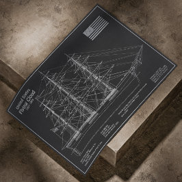 Póster Barco Clipper Flying Cloud - Planos PD