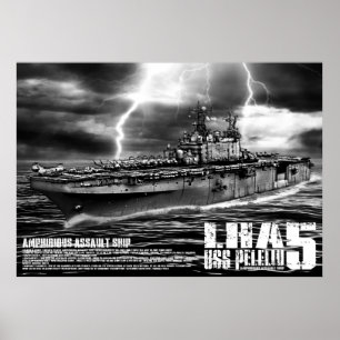 Póster Barco de asalto anfibio Peleliu Print