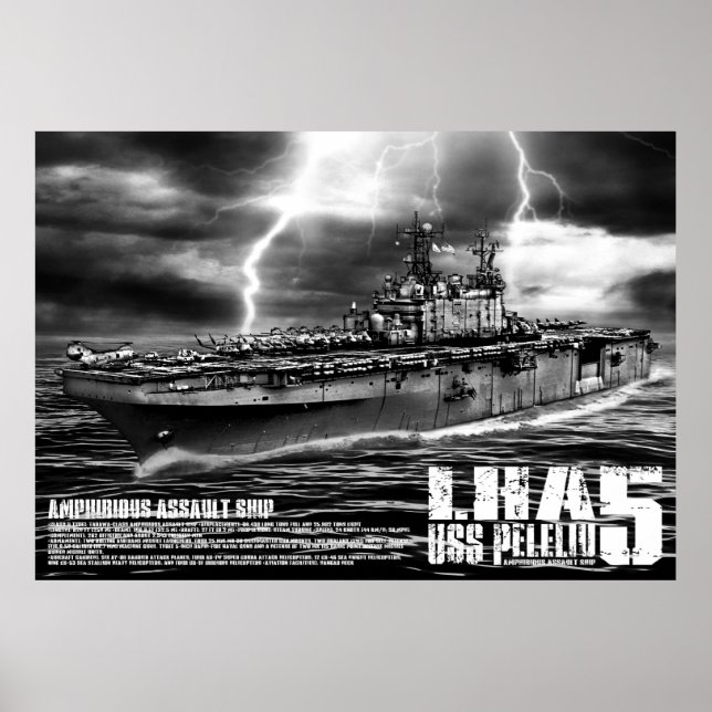 Póster Barco de asalto anfibio Peleliu Print (Frente)