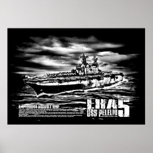 Póster Barco de asalto anfibio Peleliu Print