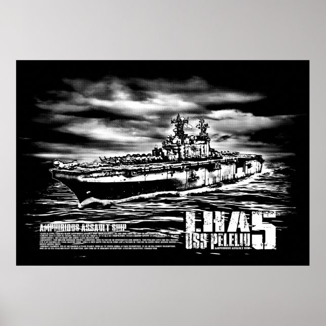 Póster Barco de asalto anfibio Peleliu Print (Frente)