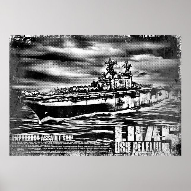 Póster Barco de asalto anfibio Peleliu Print (Frente)