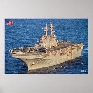 PÓSTER BARCO DE ASALTO ANFIBIOSO - LHD-2
