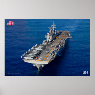 PÓSTER BARCO DE ASALTO ANFIBIOSO - LHD-3