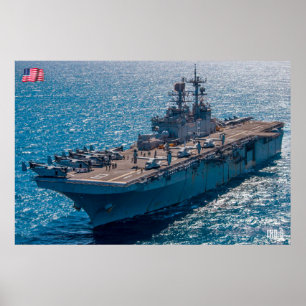 PÓSTER BARCO DE ASALTO ANFIBIOSO - LHD-6