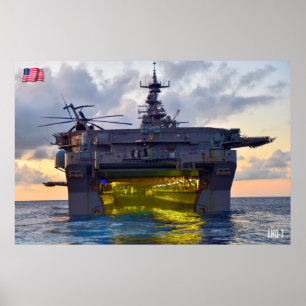 PÓSTER BARCO DE ASALTO ANFIBIOSO - LHD-7