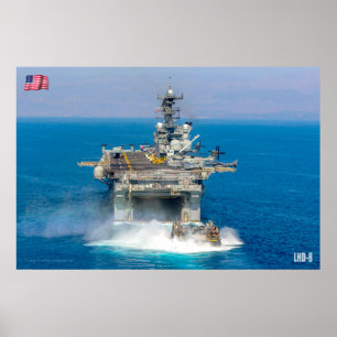 PÓSTER BARCO DE ASALTO ANFIBIOSO - LHD-8
