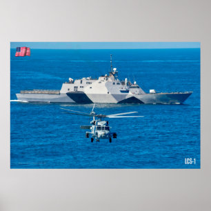 PÓSTER BARCO DE COMBATE LITTORAL - LCS-1