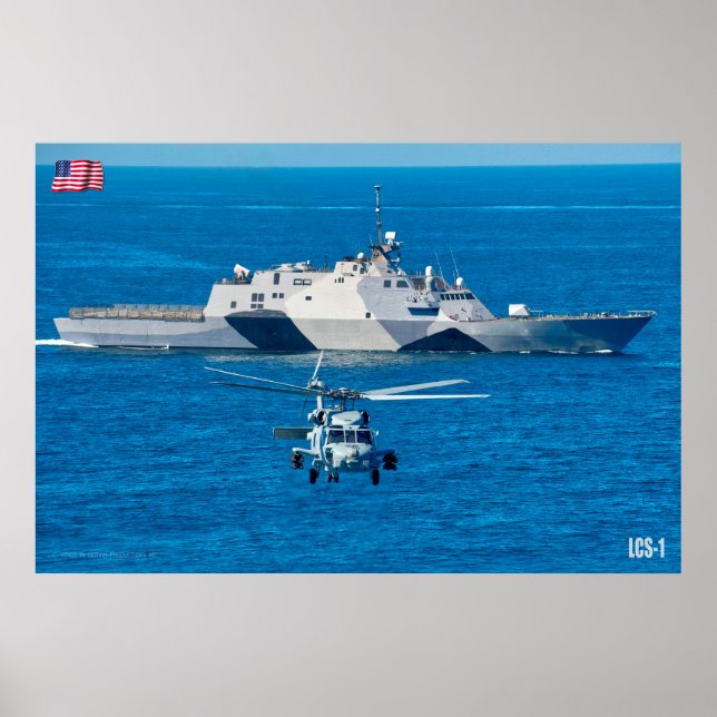 PÓSTER BARCO DE COMBATE LITTORAL - LCS-1 (Frente)