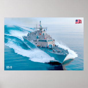 PÓSTER BARCO DE COMBATE LITTORAL - LCS-13