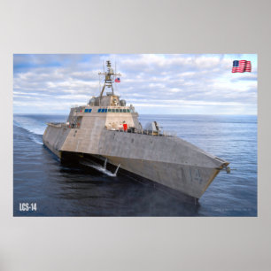 PÓSTER BARCO DE COMBATE LITTORAL - LCS-14