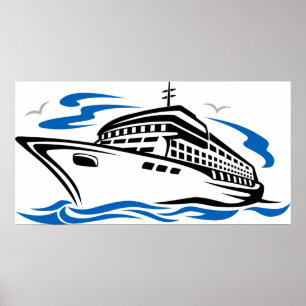 Póster Barco de crucero