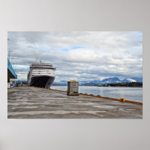 Póster barco de crucero