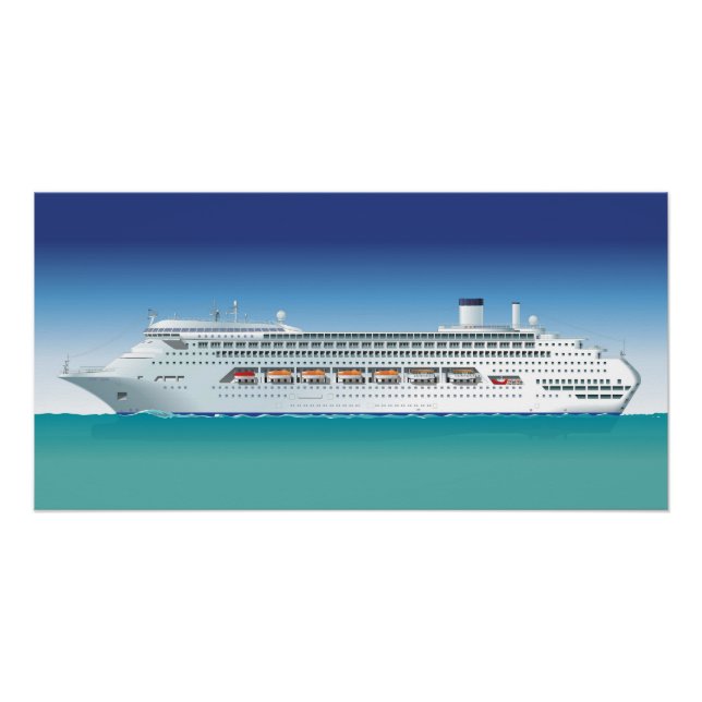Póster barco de crucero de alta calidad (Anverso)