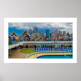 Póster | Barco de crucero en el puerto de Sydney