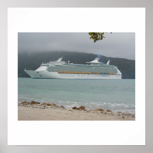 Póster Barco de crucero en Haití (Frente)